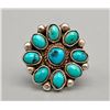 Image 1 : Nice Turquoise Cluster Ring