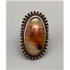 Image 1 : Older Sterling Silver and Montana Agate Ring