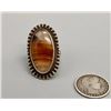 Image 5 : Older Sterling Silver and Montana Agate Ring