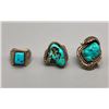 Image 1 : Three VIntage Turquoise Rings