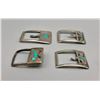 Image 3 : Group of Four Older Inlay Buckles