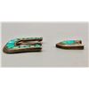 Image 2 : Older Turquoise Inlay Belt Buckle with Tip