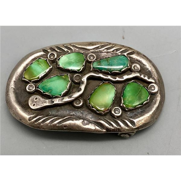 Turquoise and Snake Theme Buckle