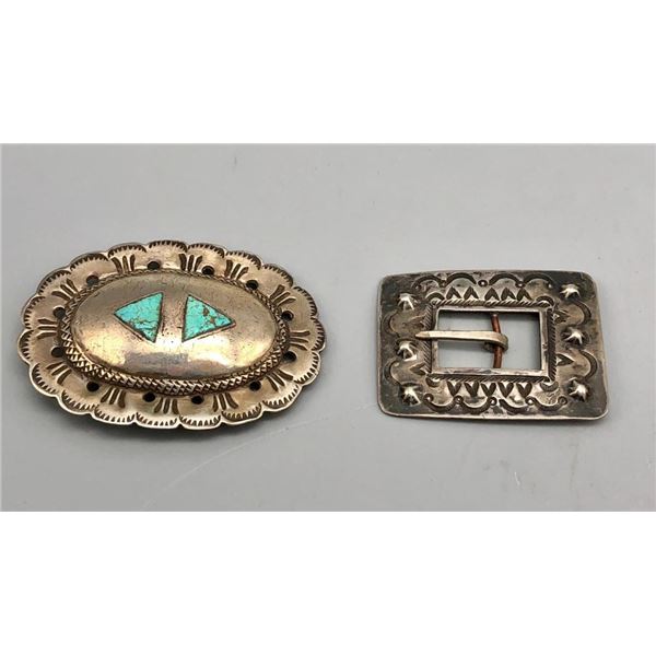 Two Vintage Belt Buckles
