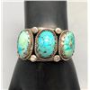 Image 7 : Vintage Three Stone Cuff Bracelet