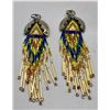 Image 9 : 10 Strand Serpentine Necklace and Pair of Beaded Earrings