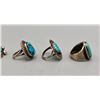 Image 6 : Five Vintage Turquoise Rings