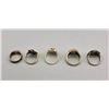 Image 9 : Five Older Turquoise Rings