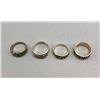 Image 5 : Four Various Sterling Silver Bands