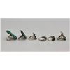 Image 5 : Six Older Turquoise Rings