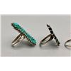 Image 6 : Six Older Turquoise Rings