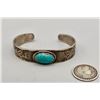 Image 6 : 1950s Ingot and Turquoise Bracelet