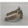 Image 2 : Eye-Catching Vintage Sterling Silver and Turquoise Bracelet