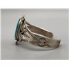 Image 4 : Eye-Catching Vintage Sterling Silver and Turquoise Bracelet