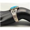 Image 8 : Eye-Catching Vintage Sterling Silver and Turquoise Bracelet