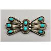 Image 2 : Group of Three Vintage Sterling Silver and Turquoise Pins