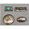 Image 1 : Group of Four Vintage and Turquoise Pins