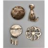 Image 7 : Group of Four Various Sterling Silver Pins