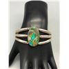 Image 7 : Vintage Handmade Turquoise and Sterling Silver Bracelet