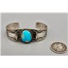 Image 6 : Vintage Turquoise and Sterling Silver Bracelet