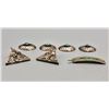 Image 5 : Group of Vintage Buttons Collar Tips and Barrette