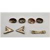 Image 6 : Group of Vintage Buttons Collar Tips and Barrette