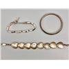 Image 2 : Group of Three Sterling Silver Bracelets