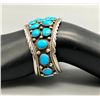 Image 9 : Navajo Turquoise Cluster Bracelet
