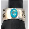 Image 9 : Hopi Turquoise and Sterling Silver Overlay Bracelet