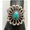 Image 7 : Lovely Sandcast and Turquoise Bracelet