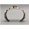 Image 5 : Vintage Sandcast Sterling Silver and Turquoise Bracelet