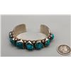 Image 7 : Seven Stone Turquoise Bracelet by Oscar Alexius