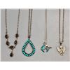 Image 1 : Four Various Sterling Silver Necklaces