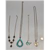 Image 6 : Four Various Sterling Silver Necklaces