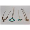 Image 7 : Four Various Sterling Silver Necklaces