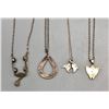 Image 8 : Four Various Sterling Silver Necklaces