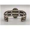 Image 3 : Hand Wrought Bracelet with Old Green Turquoise