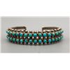 Image 1 : Two Row Turquoise Snake Eye Bracelet