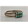 Image 2 : Two Row Turquoise Snake Eye Bracelet