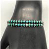Image 7 : Vintage Two Row Turquoise Snake Eye Bracelet