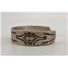Image 4 : 1930s Handmade Silver Bracelet with Stamping
