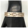 Image 7 : 1930s Handmade Silver Bracelet with Stamping