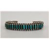Image 1 : 1940s Handmade Turquoise Needlepoint Bracelet