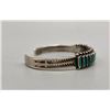 Image 2 : 1940s Handmade Turquoise Needlepoint Bracelet