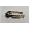 Image 4 : 1940s Handmade Turquoise Needlepoint Bracelet