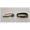 Image 2 : Two Old Sterling Silver and Turquoise Bracelets