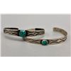 Image 2 : Two Older Handmade Turquoise Bracelets