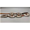 Image 9 : Sterling Silver Concho Belt on Brown Leather