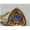 Image 10 : 14k Gold Diamond and Tanzanite Set