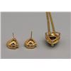 Image 8 : 14k Gold Diamond and Tanzanite Set